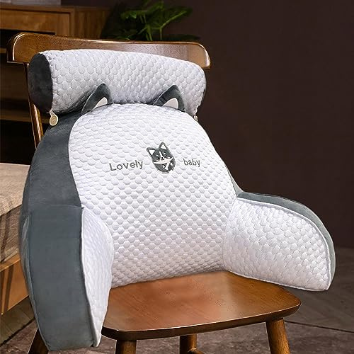 Voihamy Lesekissen Fürs Bett | Rückenkissen Zum Sitzen Im Bett | Ice Silk Lesekissen | Rückenlehnenkissen Mit Armlehnen | Lesekissen Für Erwachsene Im Bett | Lesekissen Für Bett Und Sofa
