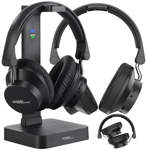 auvisio Headset: 2 Digitale Funkkopfhörer & Hörverstärker, 98 db TV-Modus, Ton-Balance (komfortable TV-Kopfhörer, Digitaler Kopfhörer, Lautsprecher für iPad)