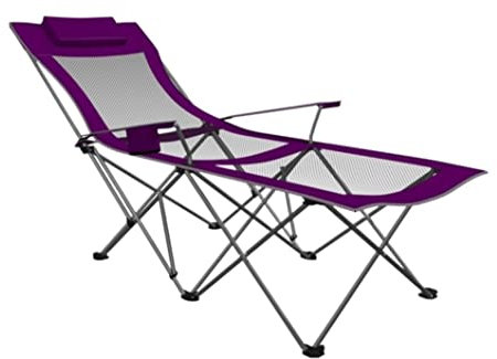 OUYUE Campingstuhl Tragbarer Campingstuhl Mit Fußstütze, Mesh-Rückenlehne, Klappbar, Liegebett, Mittagspause, Sitzen, Liegen, Zweizweck-Strandsitz Angelstuhl (Color : C)