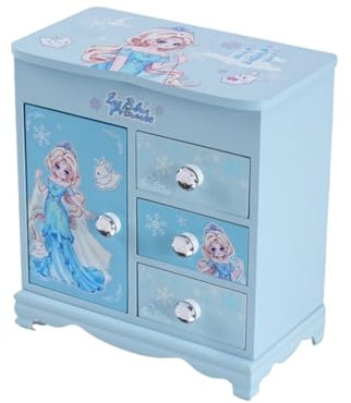 JIUYUAEZ Music Jewelry Box for girls Pink Princess Castle girls jewelry box Little girl birthday christmas Gift kids jewelry box Organizer