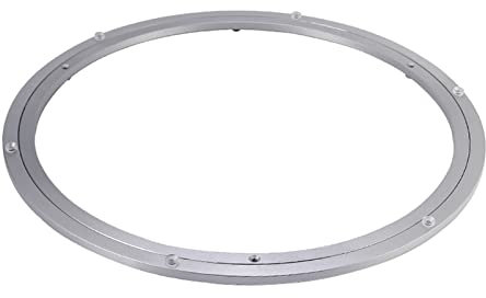 Hochleistungs-Aluminiumlegierung Rotierende,Drehteller-runder Tisch-Glatte Schwenkplatte,Tischplatte Rotierende Lager Drehscheibe Kugellager,für TV Monitorständer (200mm(8in))