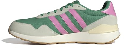 adidas Kvinnor RUN 60s 4.0 SHOES, Semi Court Green/Bliss Pink/Warm Vanilla, 44 EU