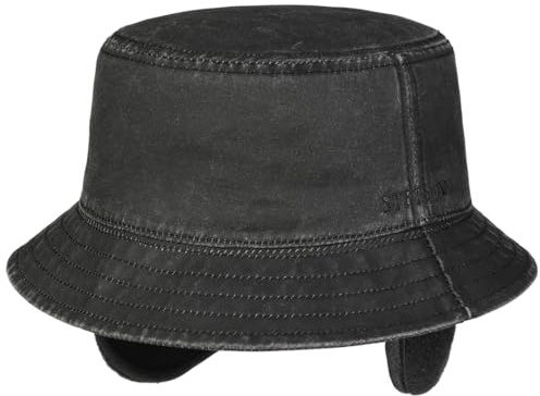 Stetson Bucket Hut Vintage Look Stoffhut mit Ohrenschutz UV-Schutz 80 Herren Herbst Winter