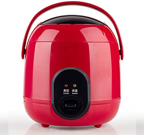 1.2L Mini Rice Cooker And Steamer Electric Cute Rice Cooker With 2 Layers Heating Multifunction 2-3 Person Kitchen Cooker,Red