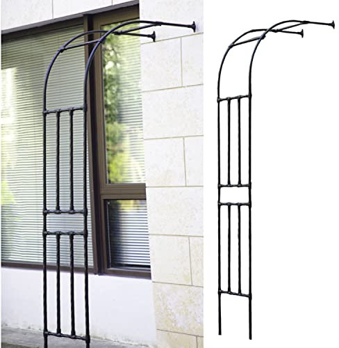 Gartendekoration, Wand-Halbbogen, Rankhilfe, Rankgitter, Rosenkletterbogen, wetterbeständig, breit 60/90/120/150/180/220/240/260/300 cm (Größe: 120 x 240 cm)