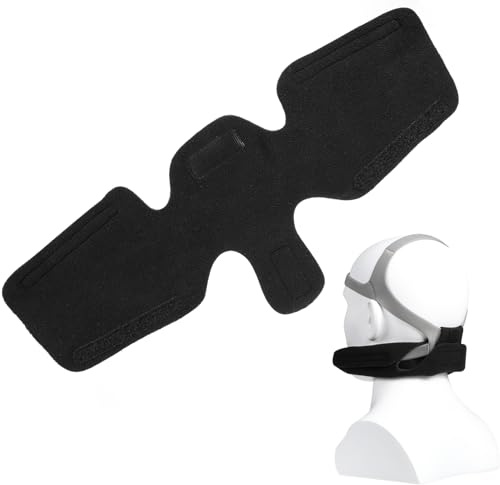CPAP Neck Pad CPAP Nackenpolster Komfort Polster CPAP Maske Kopfbedeckung Abdeckung zur Druckentlastung, Schwarz