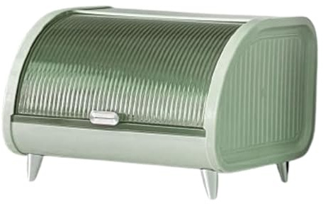 PawwJoy Boîte de rangement de bureau pour comptoir - Boîte à pain créative pour boulangerie, garde-manger, 30 x 27 x 21 cm - Vert