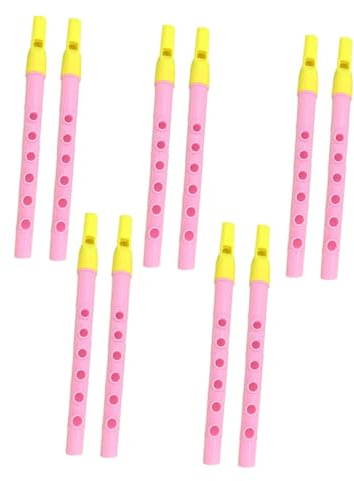 MAJORMENCH Clarinetto Per Ragazzo Ragazza 6 Fori Giocattolo Musicale a Fiato Leggero 10 Pezzi Colorazione Casuale Per Principianti Festa Compleanno Natale