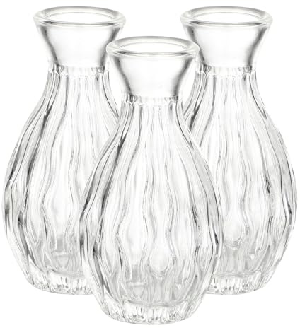 VILLCASE 3piezas Botella De Aromaterapia De Vidrio Boca Ancha Frascos De Aroma para Liberar Fragancias para Regalos De Inauguración Casa