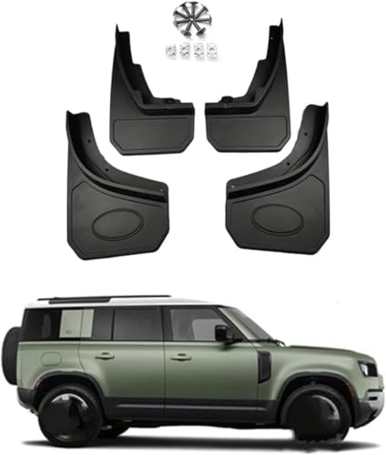 Auto Paraspruzzi Per Land Rover Defender 90/110 2020-2024 Anteriore Posteriore Paraspruzzi Protezione AntiGraffio Impermeabili