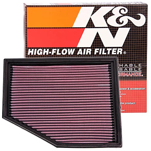 K&N 33-2292 Motorluftfilter: Hochleistung, Prämie, Abwaschbar, Ersatzfilter,Erhöhte Leistung, 2003-2011 (630i, 523i, 525i, 528i, 528i xDrive, 530i, Z4, andere ausgewählte modelle)