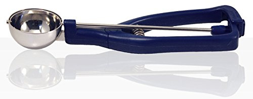 STÖCKEL 040300 Eisportionierer 1/100L - Durchmesser 30 mm - aus Edelstahl mit Kunststoffgriff - Blau