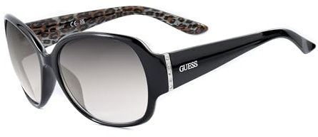 Guess Damen GF0284_01B Sonnenbrille, Schwarz (Nero/Leopardato), 60