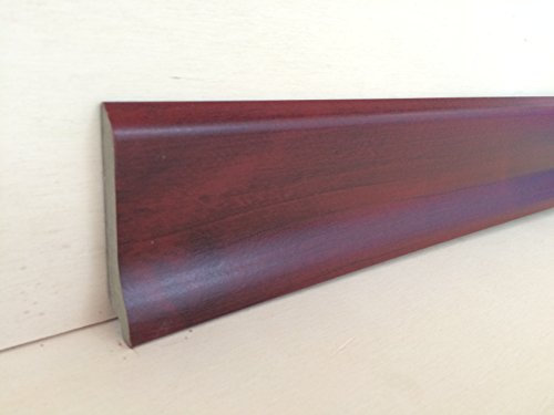 Hobby Legno Battiscopa in mdf rivestito tonalità varie mm.70x16x2180 (prezzo per n° 5 aste ml. 10,90) (tonalità palissandro)