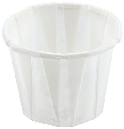 500 x 4oz Disposable White Paper Souffle Ramekins/Portion Pots/Sauce Pots for Condiments or Medicines by Genpack