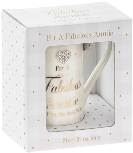 LEONARDO Lesser Pavey Mad Dots For A Fabulous Auntie Gift Mug #LP33865, White