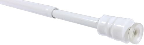 Tilldekor Klemmstange FLEX, ausdrehbare Gardinenstange, weiß, 25-40 cm, ohne Bohren oder Kleben