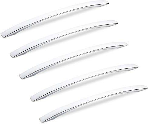 SOTECH 10 x Möbelgriffe SW83 BA 320 mm Chrom poliert | Bogengriffe Länge 372 mm