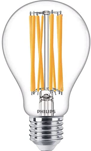 Philips LED Classic E27 Filament Lampe (150 W), LED Lampe mit kaltweißem Licht, energiesparende LED Beleuchtung mit langer Nutzlebensdauer, Klar