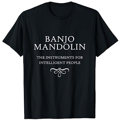 Banjo Mandoline Instruments Personnes Intelligentes Musicien T-Shirt