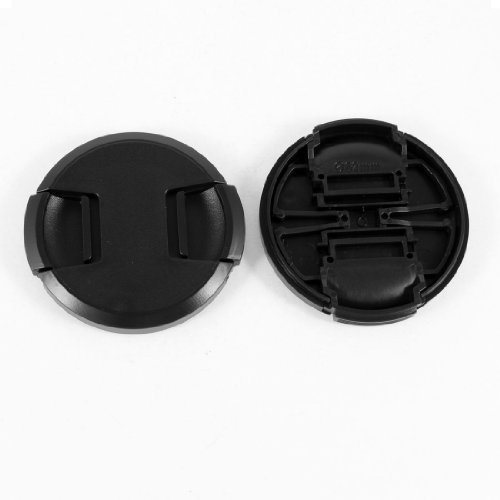 Ruilogod Plastic Home Office Clip vorne Objektivdeckel Deckel Kamera 62mm 2pcs Schwarz