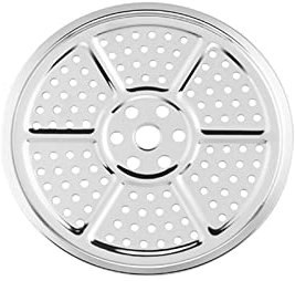 Support rond en acier inoxydable pour cuiseur vapeur, autocuiseur, insert marmite, plaque vapeur, cuisson du pain grillé, salade, facile à nettoyer, 22 cm
