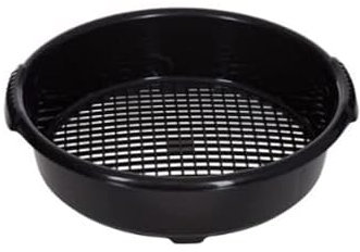 Karrma Ltd. Garden Sieve Riddle Large 37cm Black Plastic Round Riddler Soil Sifter Mesh - Premium Quality Riddle Sieve Mesh Soil Sifter Hand Tool