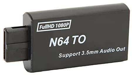 pour N64 vers, Convertisseur 1080p Prise en PAL Hdmi HD Adaptateur D'interface Multimédia NTSC Adaptateur de Jeu Vidéo avec 3.5mm