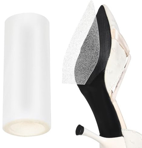 Gjinxi Selbstklebender Schuhsohlenschutz 1 Meters Geliebter Schuhschutz Aufkleber Kristallklare Sohlenaufkleberrolle Schuhsohlenschützer Schuhsohlen Folie Protektoren für Hoher Absatz Alle Größ(Clear)