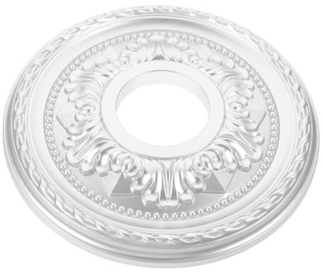 Garneck Round Ceiling Medallion Lamp Panel Decor for Traditional Home Lighting Ceiling Light Medallion Fixture