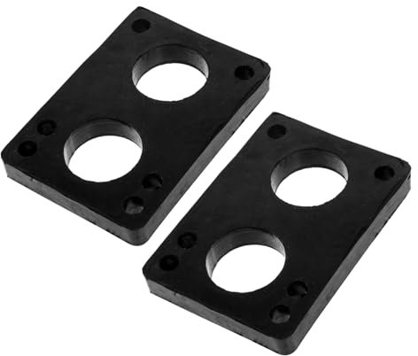 Kisangel 2stücke Skateboard Dämpfer Pads Pu Stoßabsorbierende Erhöhte Land Surfboard Riser Pads Für Mehr Stabilität Und Vibrationsreduzierung Kompatibel Mit Longboard Und Skateboard