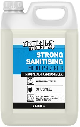 Chemical Trade Store - Mould Preventer - Powerful Mildew Remover, Keeps Mouldy Stains Away From Walls, Tiles, Silicone Seals & More - 5 Litre