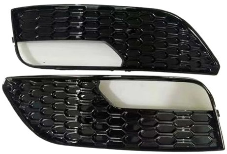 Schrägheck Front Sport Nebelscheinwerfer Abdeckung Nebelscheinwerfer Grill Kompatibel for Audi A3 Standard 2014-2016 Auto-Styling(Black 2)