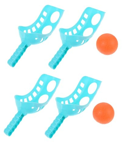 BESTonZON 2juegos Lanza y Atrapa Balones Balones De Doble para Jardín y Interior Juguete Educativo