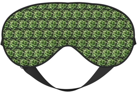 Masque de sommeil doux et confortable avec motif arbre de lierre et fleurs de lierre
