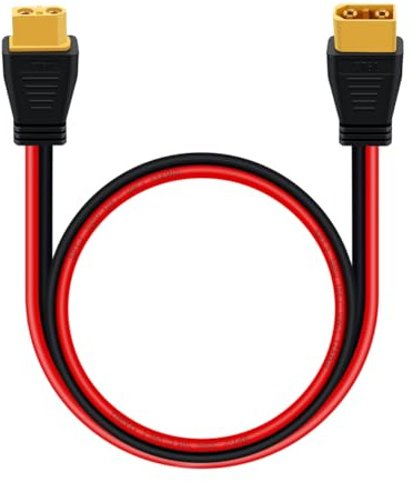 HuaLiSiJi Câble Extension XT60 Mâle vers Femelle 12AWG Rallonge de Câble XT60 pour RC Battery, Portable Power Station, Battery Pack (3 m)