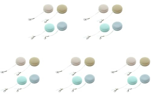 Set de 20 lingettes nettoyantes pour écran de téléphone multicolores en forme de macaron avec cordon porte-clé, outil de nettoyage portable pour TV, ordinateur, clavier, laptop, moniteur