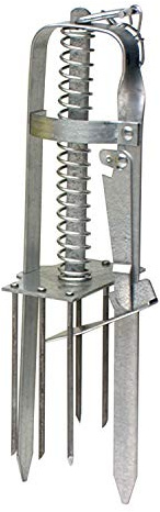 Victor Plunger Style Mole Trap – Spring Trap for Lawns and Gardens, Humanely Kills Ground Moles in Tunnels, Weather-Resistant Metal Construction, Ready to Use Outdoor Pest Control Solution, 0645