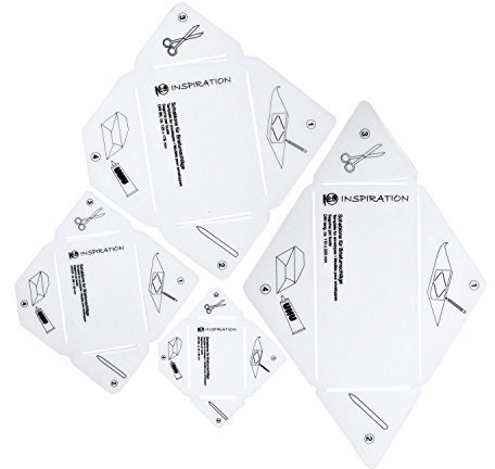 URSUS Schablonen Couvert Set Briefumschläge DIN B8 B7 B6 und DIN Lang