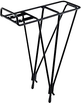 Blackburn EX-1 Rear Aluminum Bike Rack (Black), Fits 26'' & 700c Frames, 40 lb Capacity, Compatible with Copilot Child Seats