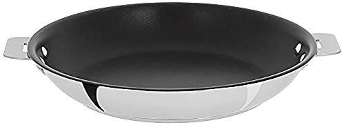 Cristel – Multiplicar acero inoxidable antiadherente Sartén con mango desmontable, 9,5 cm