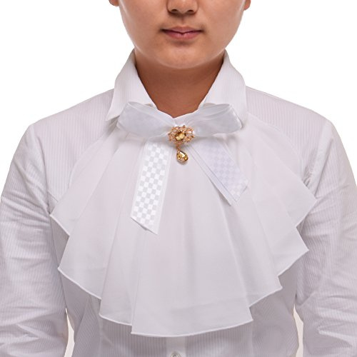 BLESSUME Victorian Jabot Kragen Rüschen