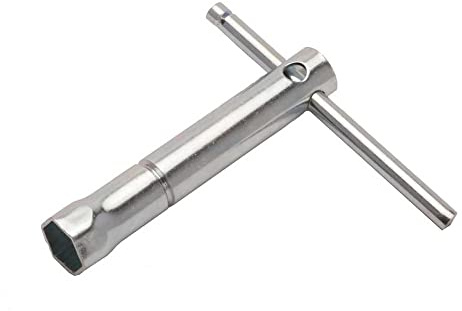 RFX Race Series Clé à Pipe Profonde (Argent) Taille Filetage 12 mm / 18 mm AF (NGK D)