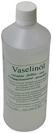 Vaselineöl ❀ 1 Liter ❀ lebensmittelecht & alkoholbeständig ❀ medizinisch reines Vaselinöl