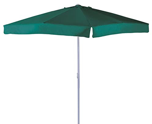 VERDELOOK Ombrellone in Alluminio e Poliestere, 3x3 m, Verde Scuro