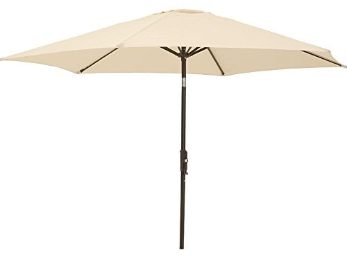 Garden Haven Garden Patio Parasol Umbrella with Crank and Tilt (Cream)