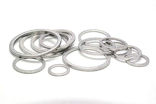 Aluminiumdichtung 16 x 20 x 1,5 DIN7603 A 10 Stück Aluminium Alu Dichtringe Dichtungsringe aus Al Aluminiumringe