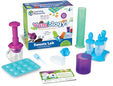 Learning Resources Yumology Science Sweets Lab,STEM Toys, Candy Experiments, Science Kit for Kids, Fun Gifts for Kids, 16 Pieces, Ages 4+