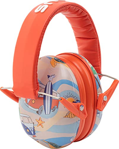 Snug Kids Earmuffs – Noise Reduction for Toddlers & Children – Adjustable, Lightweight, Foldable, Soft & Comfortable - Beach
