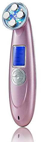 Chenzinan RF Radio frequenza pelle serraggio della pelle della macchina Dispositivo di bellezza di cura for Face Lifting Anti rughe di serraggio elettrico strumento di bellezza (Color : Purple)